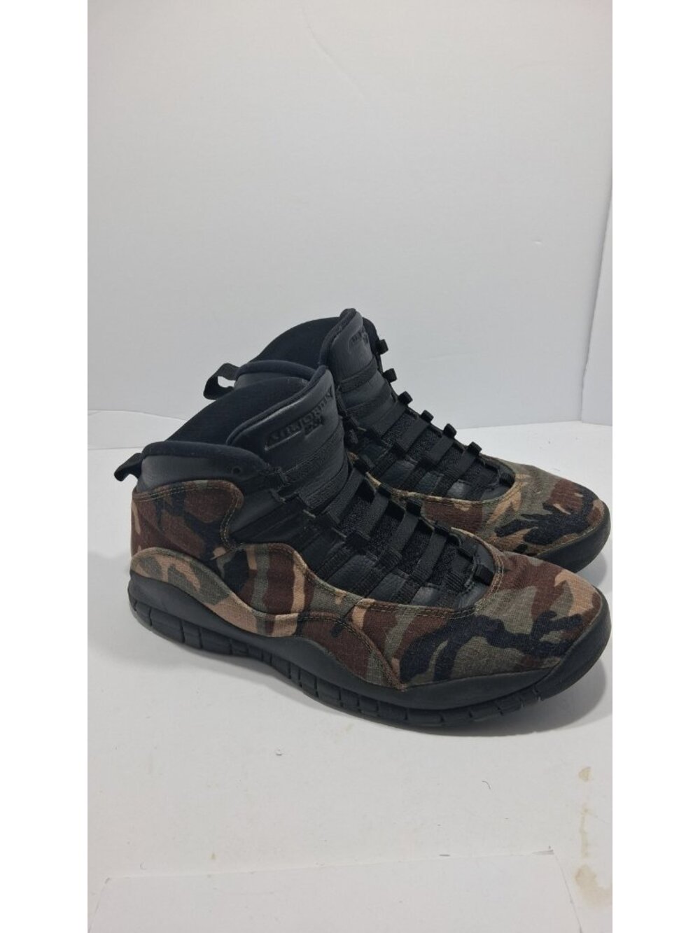 Size 11 - Air Jordan 10 Men's Woodland Desert Camo Green/Brown 310805-201 K